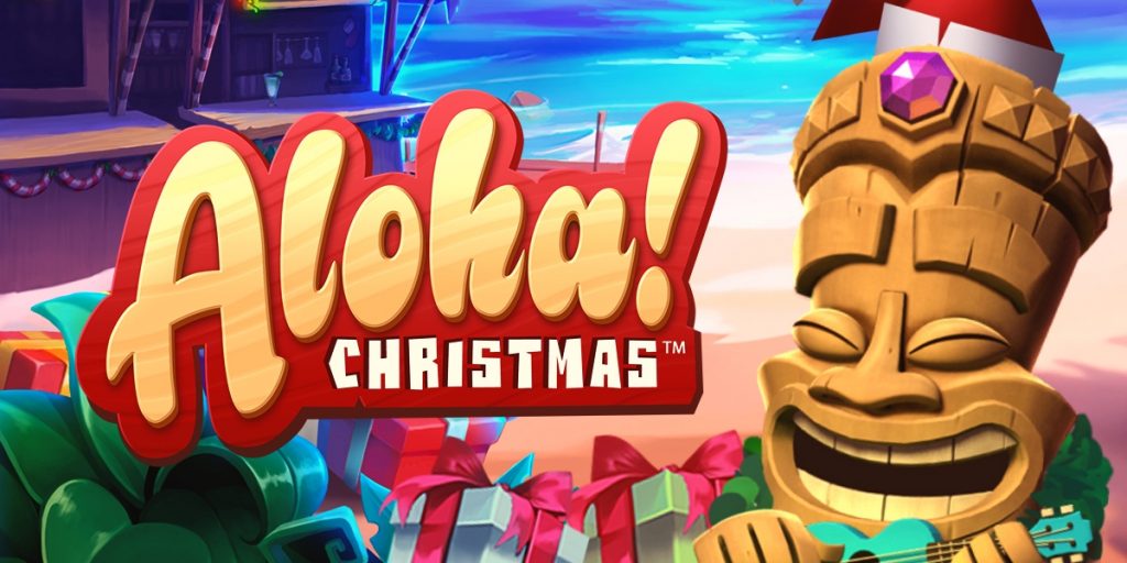 aloha christmas slot banner