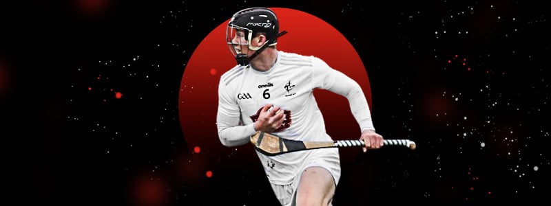 hurling player holding a stick