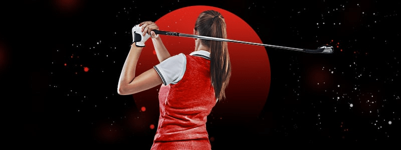 female golf player