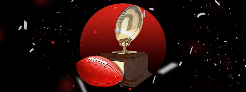 nfl ball and trophy from the competition