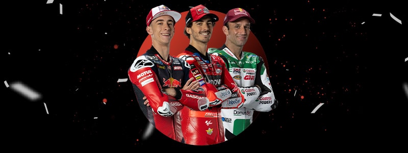 three motorbike riders with their special clothes