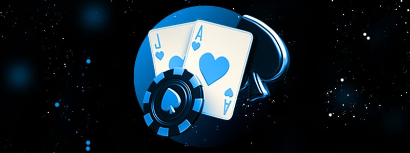 blackjack equipment consisting of cards and chips