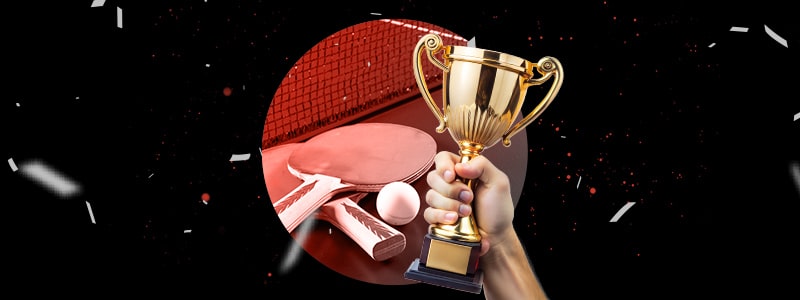 trophy from the biggest table tennis competition